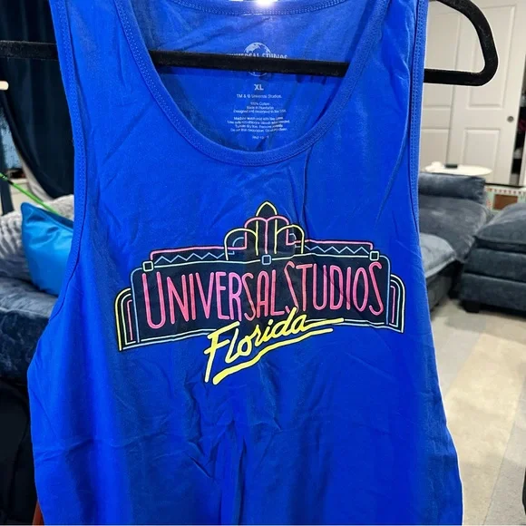 Universal Studios Graphic Tank Top in Blue - Picture 2 of 4
